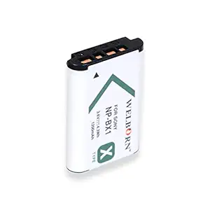 WELBORN NP-BX1 Rechargable Battery Pack for Sony ZV-1,DSC-RXR MII,DSC-RX1R,DSC-RX1,DSC-RX100 M7,DSC-RX100 M6,DSC-RX1005A,DSC-RX100M5,DSC-RX100M4,DSC-RX100M3,DSC-RX100M2,DSC-RX100,DSC-HX99,DSC-HX90V,DSC-HX60V,DSC-HX50,DSC-HX400V,DSC-HX350,DSC-HX300,DSC-WX800,DSC-WX500,DSC-WX350,DSC-WX300,DSC-H400 | Handycam HDR-PJ440,HDR-PJ410,HDR-PJ270E,HDR-PJ240E,HDR-PJ240,HDR-CX240E,HDR-MV1,HDR-GWP88E.HDR-GW660E|Action Camera FDR-X3000,FDR-X1000V,HDR-AS50,HDR-AS30V,HDR-AS300,HDR-AS200V,HDR-AS20,HDR-AS15