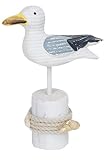 Möwe auf Poller, 14cm Maritime Dekoration - 3