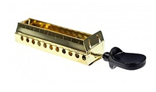 Preisvergleich Produktbild 01578 - Wilesco ET - Brennerschieber messing, Griff schwarz 80 mm