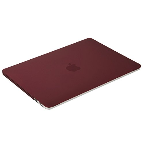 MOSISO Plastik Hartschale Schutzhülle Snap Case mit Silikon Klar Tastatur Schutz Abdeckung mit Screen Protector für NEUESTE MacBook Pro 13 Zoll (2016 Freisetzung) A1706 / A1708 mit/ohne Touch Bar and Touch ID, Marsala Rot - 6