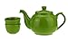 Produktbild Teeservice "Notting Hill" 1 Teekanne 1,0L + 2 Teeschalen aus Keramik englisches Teatime Geschenk Set (Grün)
