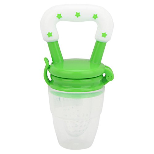 Maxbell Silicone Baby Food Fruit Teething Feeder Pacifier For Vegetables (Green) RS.199 (60.00% Off) - Amazon