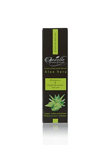 Wimpernserum & Augenbrauenserum mit ALOE VERA 4 ml. | Ohne PROSTAGLANDINE | Wimpernbooster | Wimpern Booster | Develle Luxury Eye Lash Wimpern-Serum | Wimpern Activating Serum | Wimpernwachstums-Serum | Wimpernverlängerung - 8