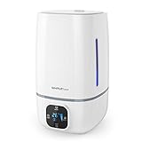 SimpleTaste 4L Ultrasonic Cool Humidifier Aroma Essential Oil Diffuser with LCD 