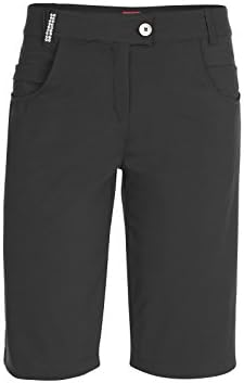 XFORE Womens Ladies Golf Walking Hiking Shorts Bermuda Charlotta With Stretch Quick Dry UV-Protection, In Black, Size M