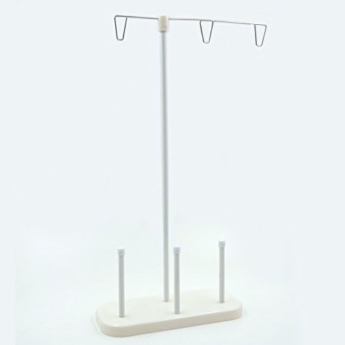 Seasofbeauty 1 Piece Home Sewing Machine Adjustable Embroidery 3 Thread Spools Plastic Holder