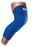 Mc David Compression Leg Sleeves with Knee Pads for Men and Women - Blue - Large (L) - Designed for playing basketball