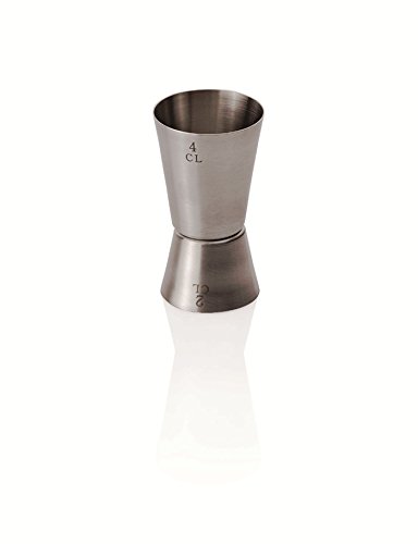 Kerafactum® Barmaß 2 cl und 4 cl mit Graduierung in Chrom-Nickel-Stahl Höhe 7,5 cm