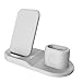 Produktbild Jamicy 2 in 1 Ladegerät kompatibel mit iPhone XS/XS Max/XR/Samsung Glaxy S10 / Huawei P30 / Mate 20| Apple Watch Series 4/3/2/1 | AirPods 2, Qi Wireless Charging Charger-Ladegerät (Weiß)