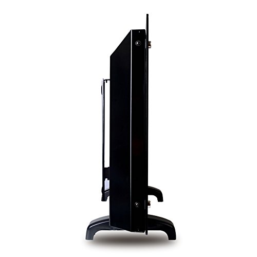 Homeleader® Glas Konvektor Heizung elektrischer mobiler Flachheizkörper 2000W Stand und Wand GH-20F schwarz - 5