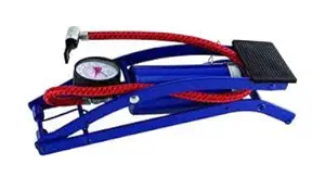 MS Portable High-Pressure Foot Air Pump Compressor for Car, Bike and Cycles (Blue_10cm x 5cm x 10cm)