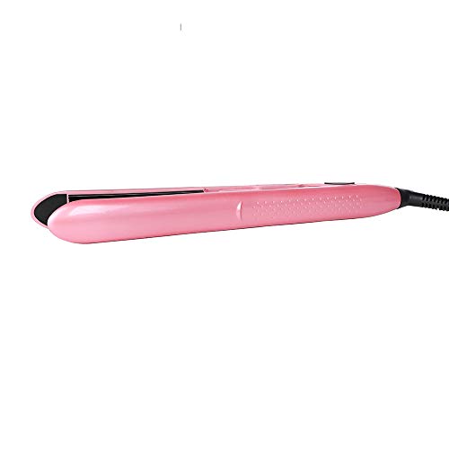 LCD Hair Straightener Buckle Bangs Curler Does Not Hurt Hair Straightening Dual-Use Electric Splint 110V-220V Voltage Pink