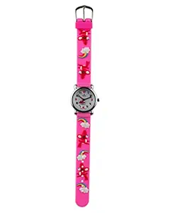 Horo(Imported) Analog Magenta 3D-Strap Alloy Round Kids Watch 3.3x2.8x0.6cm