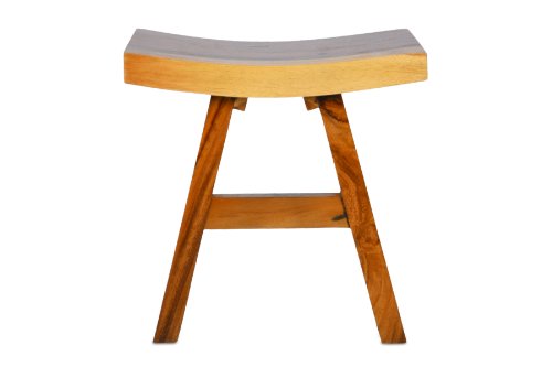 Nexos DIVERO Hocker Suar Holz Sitzhocker Holzhocker massiv, reine Handarbeit - 2
