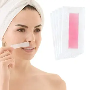 Myynti 10 PCS Hair Removal Waxing Strips for Eyebrows Face Upper Lip Chin Facial Wax Strips for Home and Salon for Women and Girls