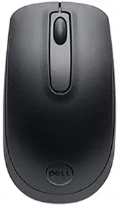 Dell WM118 Wireless Mouse, 2.4 Ghz with USB Nano Receiver, Optical Tracking, 12-Months Battery Life, Ambidextrous, Pc/Mac/Laptop - Black.