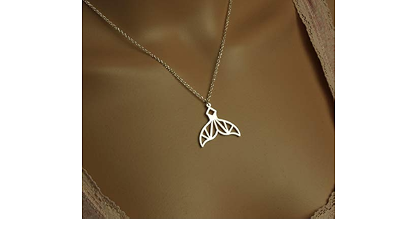 Kette Flosse Wal Schwanzflosse Anhanger Silbern Juvelato Amazon De Handmade Produkte