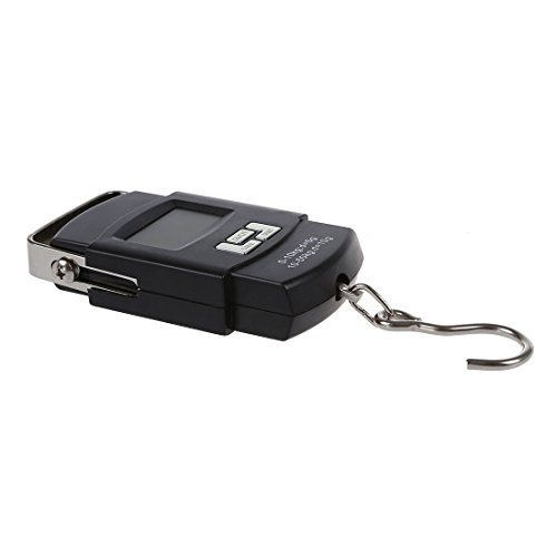 SODIAL(R) 50kg 10g Haengewaage Kofferwaage Gepaeckwaage Federwaage Digital Waage 50kg/110lb - 3