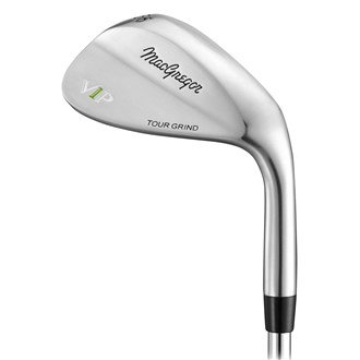 MacGregor VIP Wedge pour homme en chrome satiné droite 52 ° Loft pour homme Bounce Wedge Flex standard droite 52 ° Loft standard rebond Wedge Flex
