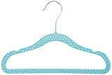 AmazonBasics Children's Hangers, Velvet - Spotted Blue, Set of 30 (Kitchen &amp; Home)