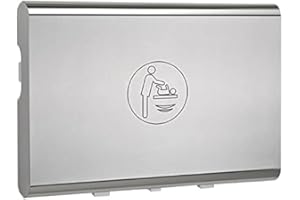 KEMMLIT Calella Wickeltisch- klappbar als Wandwickeltisch/Wickelregal, TÜV, Edelstahl