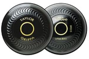 Taylor Grippa Pair Black High Density Crown Green Bowls