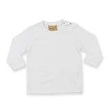Larkwood Baby Unisex Plain Long Sleeve T-Shirt (12-18) (White)