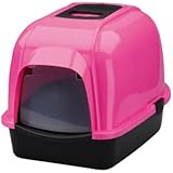 Europet Bernina 441-417522 Katzentoilette Eclipse, 43 x 56 x 40 cm, Splash Color, rosa