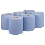 El rollo de papel de limpieza básico está diseñado para tareas de limpieza ligera que se utilizan en un dispensador de centrefeed que se puede operar fácilmente con una sola mano.