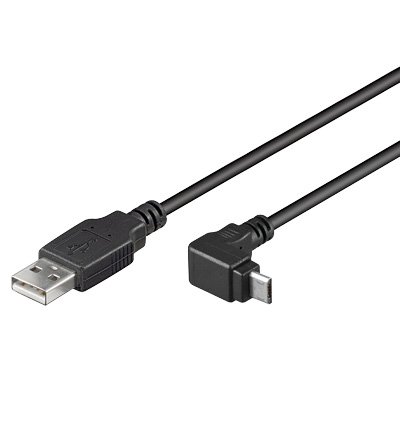 Goobay USB MICRO-B 180 90° 1.8m USB 2.0 Hi-Speed [Elektronik]