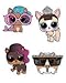 Price comparison product image 4x LOL Doll Pets Printed Self Adhesive Vinyl Sticker Decals lol51