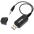 TA Technology Ahead USB Bluetooth with Aux Cable Receiver Audio Wireless Adapter to Make Any Speaker to Wireless Stereo Mp3 Music Receiver 3.5mm Jack for TV Speaker CD for All Cars and Msic System