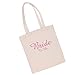Segolike Pink Printed Jute Bag The Bridesmaids Hand Embroidered Rustic Wedding Favor Hand Bag Gift Tote RS.435.00
