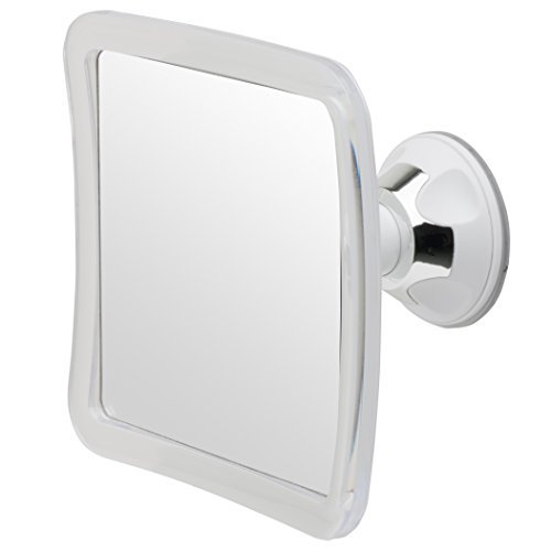 spécification Miroir antibuée pour la douche et le rasage Mirrorvana avec ventouse de fixation, Grossissement 3X, 15 x 15 cm