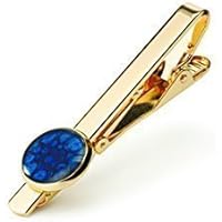 Elegante Gold-Ton, Blau Krawattennadel Geschenk für Papa