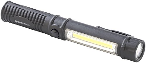 PEARL 2in1-LED-Taschenlampe mit COB-LED-Arbeitsleuchte, Magnet, 250 lm, 2,5W - 3