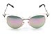 Wawoo®Ladies Fashion Sunglasses Reflective Cat Triangle Transparent UV400 Protection Crystal Mirror Framed Glasses Visible Perspective 99%