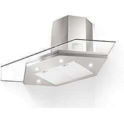 Faber Premium Coin/SP Hotte d'angle en acier inoxydable et verre 90 x 90 cm