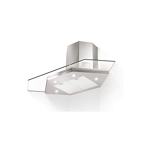Faber Premium Coin/SP Hotte d'angle en acier inoxydable et verre 90 x 90 cm