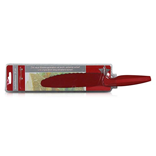 Edelstahl Sandwichmesser Sandwich Messer Edelstahlmesser Rot 30 cm - 3