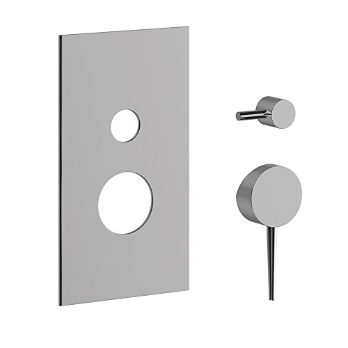 Juego Exterior para empotrar ducha universal con conmutado ponsi Stilnovo a 3 Vías Color placa + Palanca