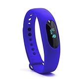Lemumu BL 05 Männer Frau Schickes Armband/Smar twatch/Sport Schrittzähler Schlaf überwachen, um das Call Reminder Bluetooth Armband Smart Wear Armband für Ios Android, Schwarz