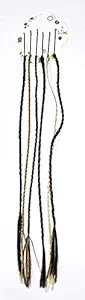 Boxo Braid Style Colorful Highlight Hair Extension Set of 6 With Pins For Girls And Women