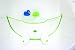 BabyDam Bathwater Barrier (White/Green)