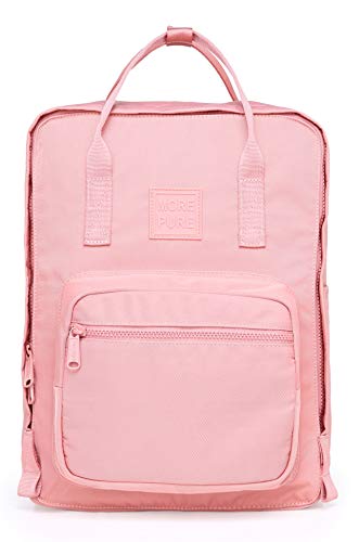 MOREPURE Zainetto Borsa, Adatto per MacBook 15pollici, 37x27x12 cm, Rosa Millenario