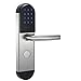 Produktbild Intelligentes Passwort Türschloss Home Office Lager mit Bürste IC-Karte Induktion Elektronische Türschloss Diebstahlsicherungsschloss (Color : A, Größe : Left Outside Open)
