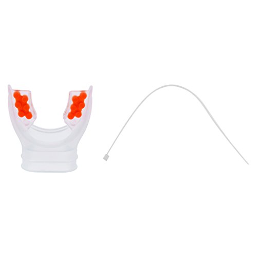 MagiDeal Embout Bucal Détendeur à Deuxième Étage Non Composée en Silicone avec Onglet Plongee sous-Marine