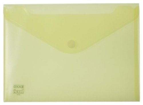 90453 - Sobre portadocumentos  cierre de velcro  A5  10 unidades   color amarillo translcido