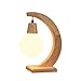 Produktbild Nordic Massivholz Kunst Schreibtisch Lampe SYAODU natürlichen einzigartigen Holzlinien, Glas Lampenschirm, E27 Nachttischlampe, Wohnzimmer Schlafzimmer Hotel Dekoration Beleuchtung