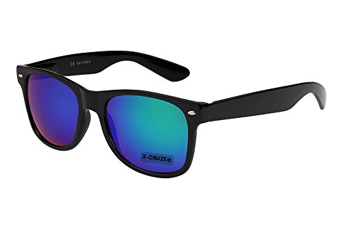 X-CRUZE® Nerd Sonnenbrille Retro Vintage Style Stil Unisex Brille - 45 verschiedene Farben/Modelle wählbar